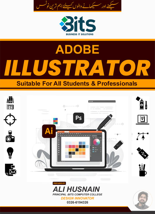 🎨 Graphic Designing Notes Bundle – Adobe Photoshop, Illustrator, CorelDRAW & Canva Pro ✅