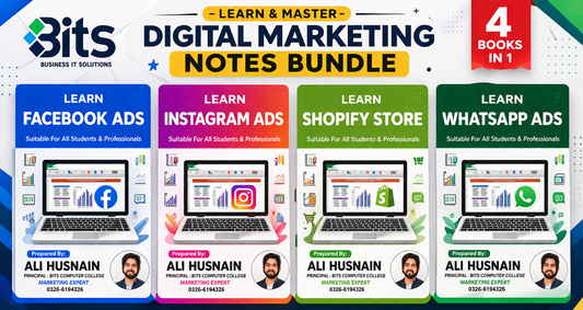 📘 Digital Marketing Notes Bundle – Facebook Ads, Instagram Ads, WhatsApp Marketing & Shopify Store Creation